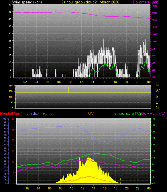 24 Hour Graph for Day 21